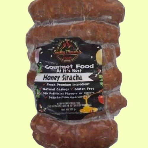 Smokey Mountain Honey Sriracha Pork Sausages (500g, 6 Links)